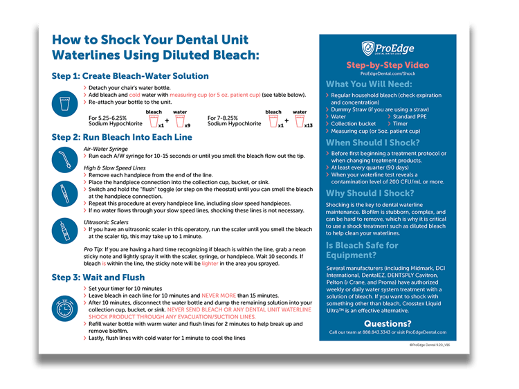 How To Shock Your Dental Unit Waterlines